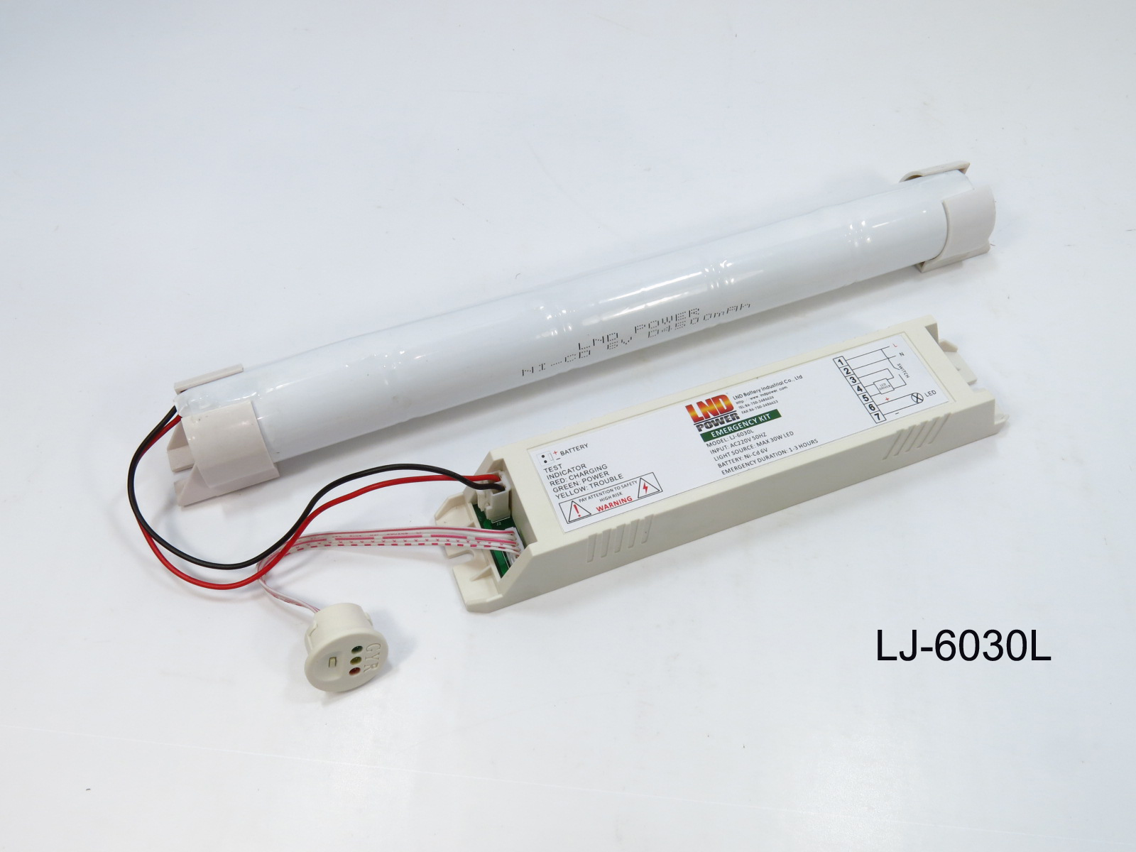 4W LED emergency light 3.6V 1500mAh Ni-Cd battery